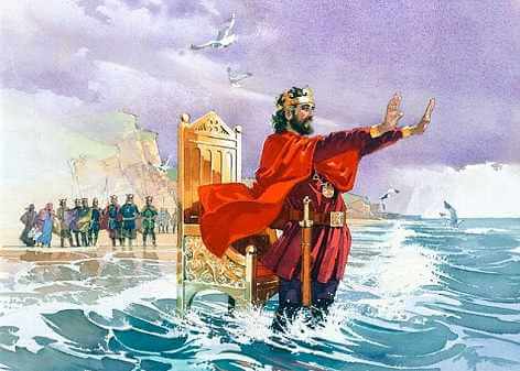 King Canute stopping the waves